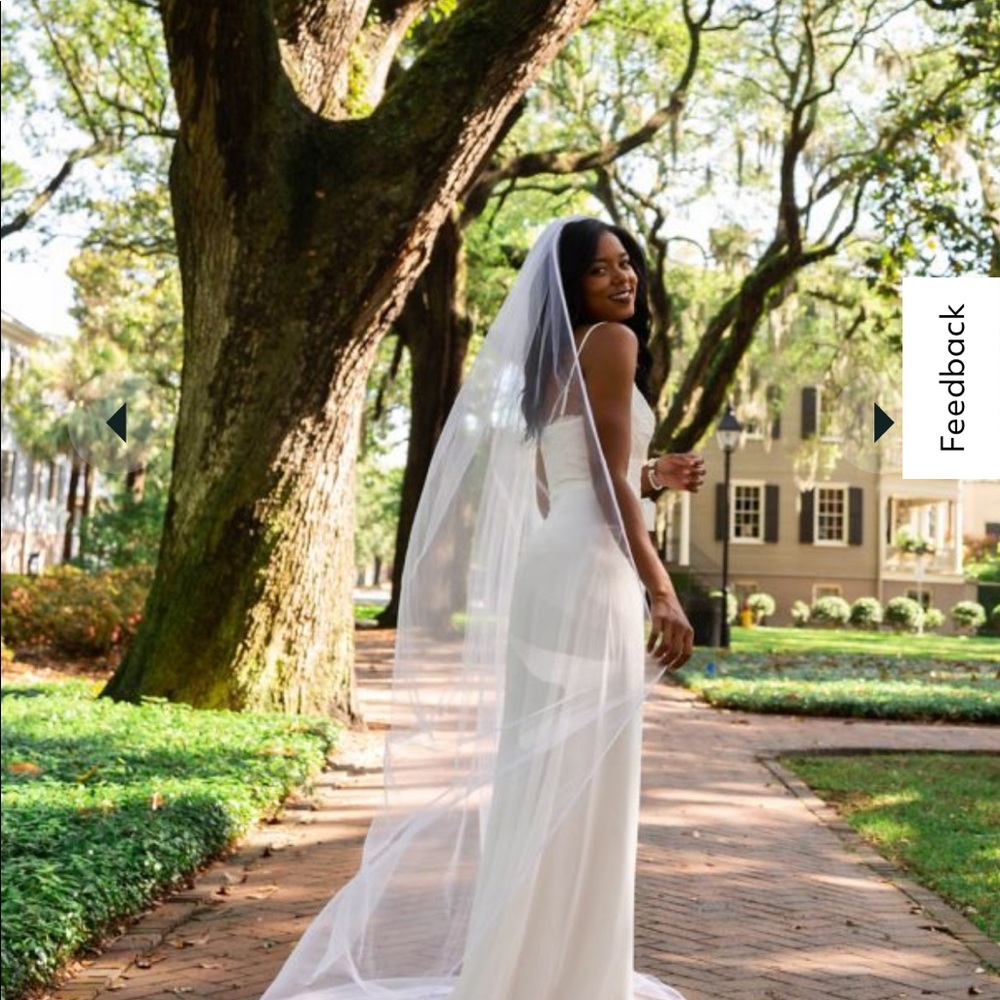 Davids Bridal, plus size, A-line wedding dress